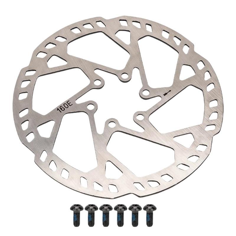 140/160/180/203/220mm Stainless Steels Disc Brake Rotor with Screws Bicycles Disc Brake Rotor for Road Bike, Mountain Bike