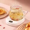 Energy Saving Thermostatic Coaster Oval Shaped Electric Heating Cup Pad Safe Cup Warmer  Dormitory