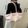 Large Capacity Underarm Bag Women's 2025 New Trendy and Fashionable Commuter Handbag Minimalist Pleated Shoulder Tote Bag