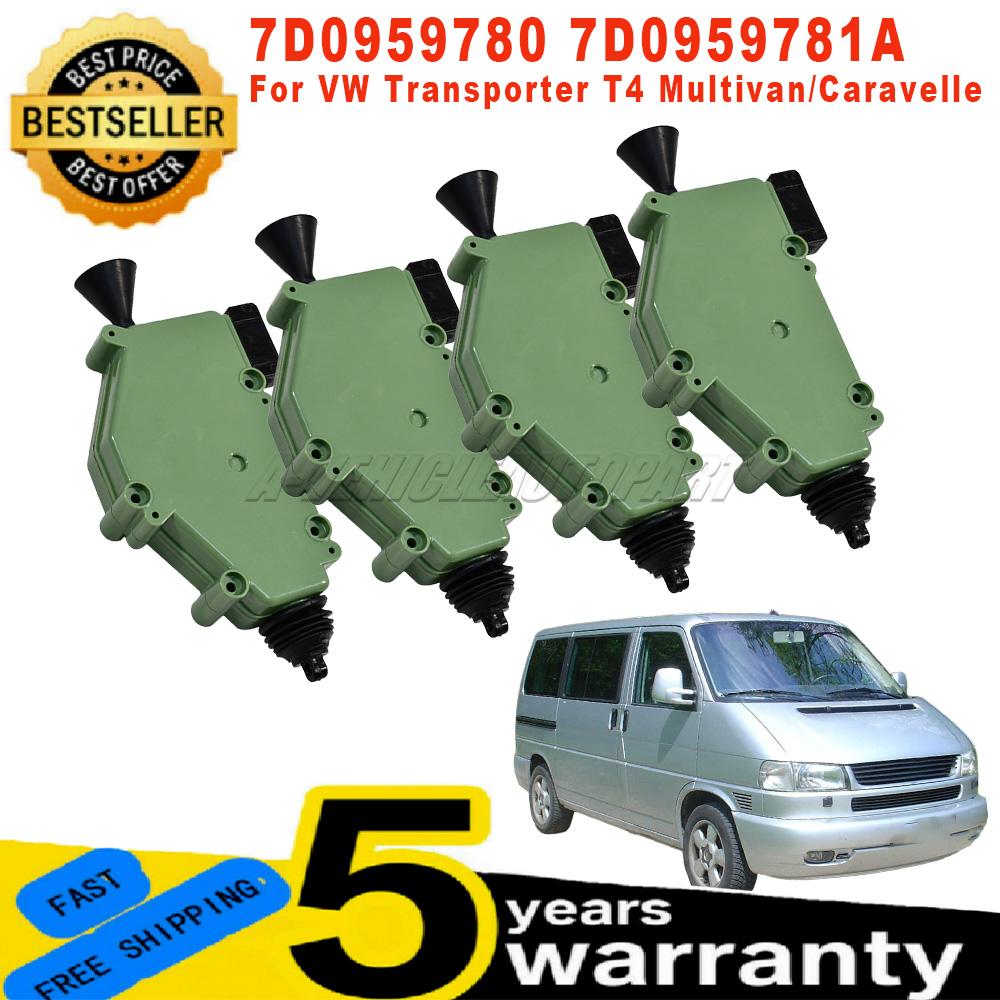 New For VW Transporter T4 Multivan/Caravelle 1/2/4Pcs Central Locking Motor Actuators 4Pins 7D0959780 7D0959781A Car Accessories