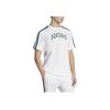 Adidas Logo Striped Round Neck Short Sleeve T-Shirt Men Tops White JJ3868
