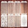 Multifunctional Plastic Painting Template Vintage Hollow Pattern Creative DIY Journal Student Supplies Stationery