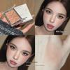HERORANGE Delicate Skin-Melting Blush with Fine Shimmer - Peach Pink for Daily Natural Plumping and Brightening