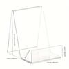 1pc Transparent Acrylic Bookshelf, Used for Transparent Display Shelves In Libraries, Shopping Malls, and Bookshelves -Bookshelf