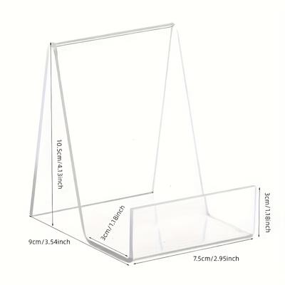1pc Transparent Acrylic Bookshelf, Used for Transparent Display Shelves In Libraries, Shopping Malls, and Bookshelves -Bookshelf