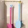 Dopamine Silicone Toilet Brush, Extended Wall-mounted Soft Bristle for Toilet and Bathroom Cleaning, Long-handled Toilet Cleaning Brush