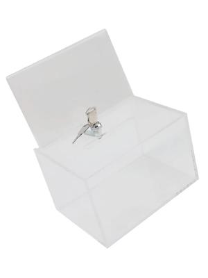 Acrylic Donation Box With Lock Donation Box Portable Donation Box As Shown Clear Ballot Box Reliable Locking System