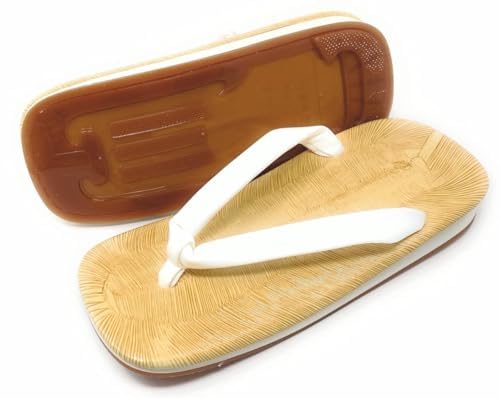 [Asakusa Kimono Market] Made in Japan Men's Geta Sandals with White Candy Soles and Non-Slip Straps