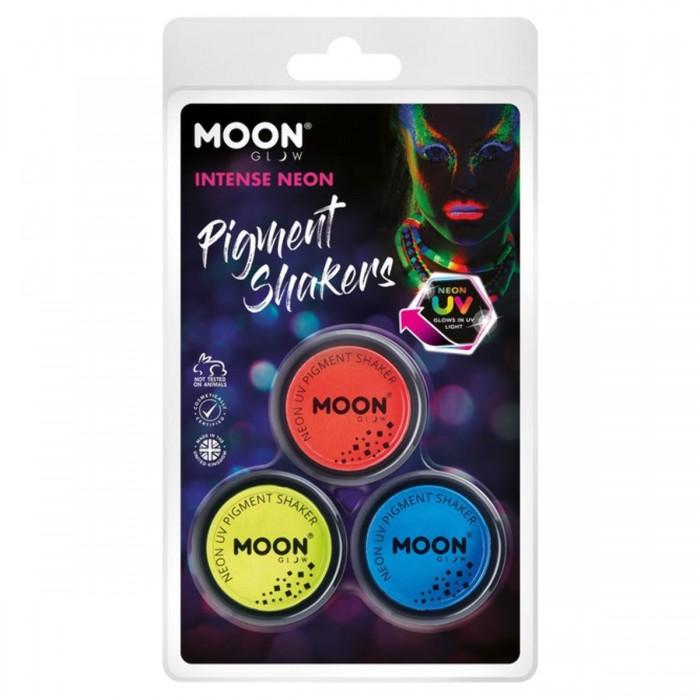 Moon Glow Pigment Shakers UV Neon Glitter (Pack of 3)