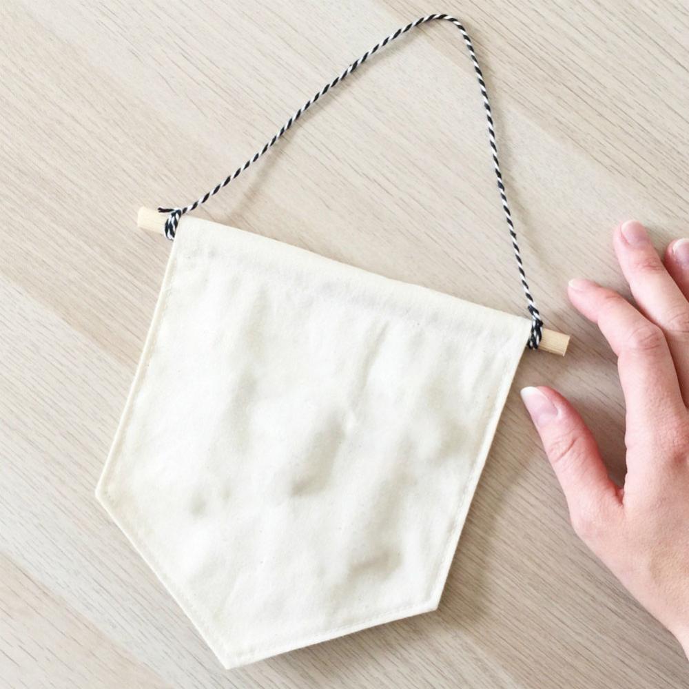 Nordic Style Blank Cotton Brooch Pin Badge Holder Wall Display Pennant Lapels Collection Canvas Bunting Kids Room Ornament