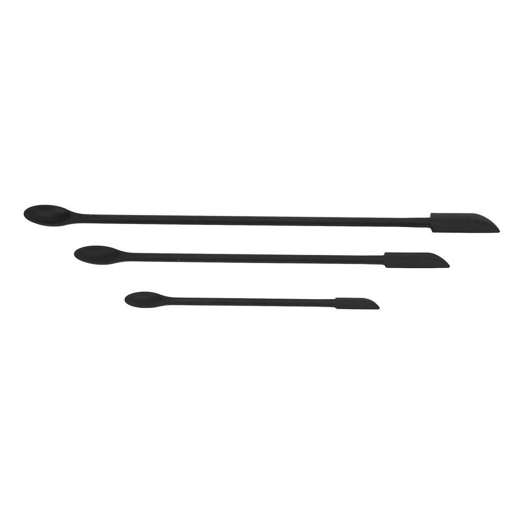   Silicone Spatula, Double Ended Small Spatula and Spoon with Narrow Hd and   Handle, for Lip Gloss, Nail Polish, Skin Care Cosmetics