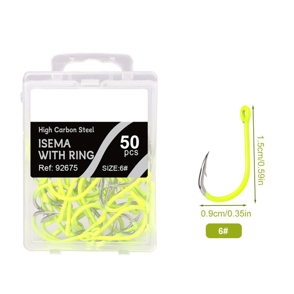 

Barbed Carp Hook Fishing Hook Fluorescent Fishing Hooks 6#