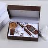 Valentine's Day Business Gift Set Men's Watch Sunglasses Belt Wallet Christmas Gift Set Quartz Watch Set for Men