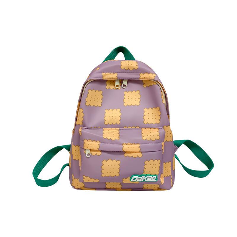 2024 New Korean Style Fashionable Sweet Cartoon Backpack Nylon Material