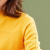 Women's Pure Wool Ribbed Half-Turtleneck Sweater