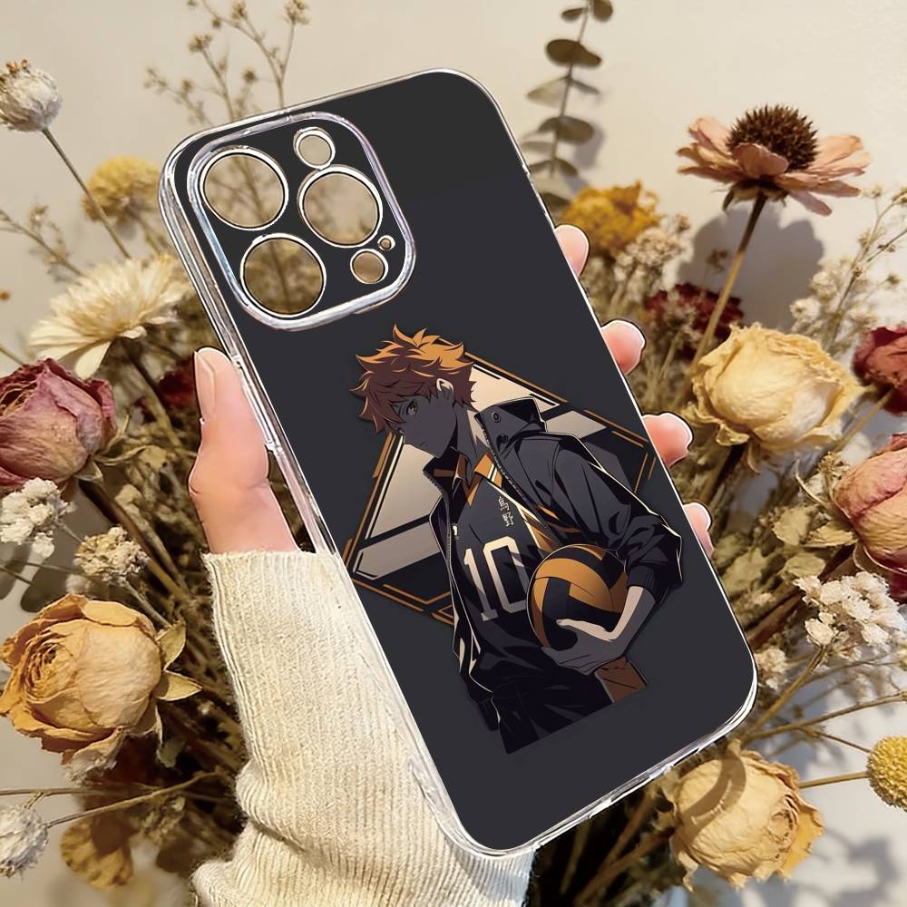 

Haikyu__ Shoyo Hinata Phone Case For iPhone 17 16 15 14 13 12 11 Mini Pro Max Plus Transparent Cover iPhone14Pro