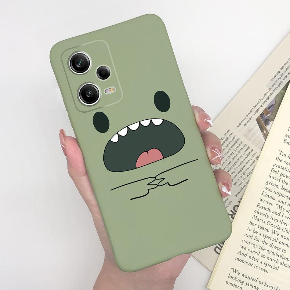 For Xiaomi Redmi Note 12 Pro+ Plus 5G Phone Case Love Heart Girl Silicone Matte Shockproof Cover For Redmi 12Pro + Funda Bumper