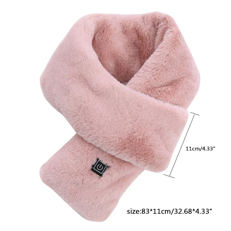 Heizschal für Herren Damen USB für Smart Charging Elektrischer Beheizter Schal Winter Nackenwärmer Weiche Weihnachtsschals Washa