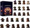 Halloween Advent Calendar Acrylic Dog Figurine for Holiday Countdown Decoration