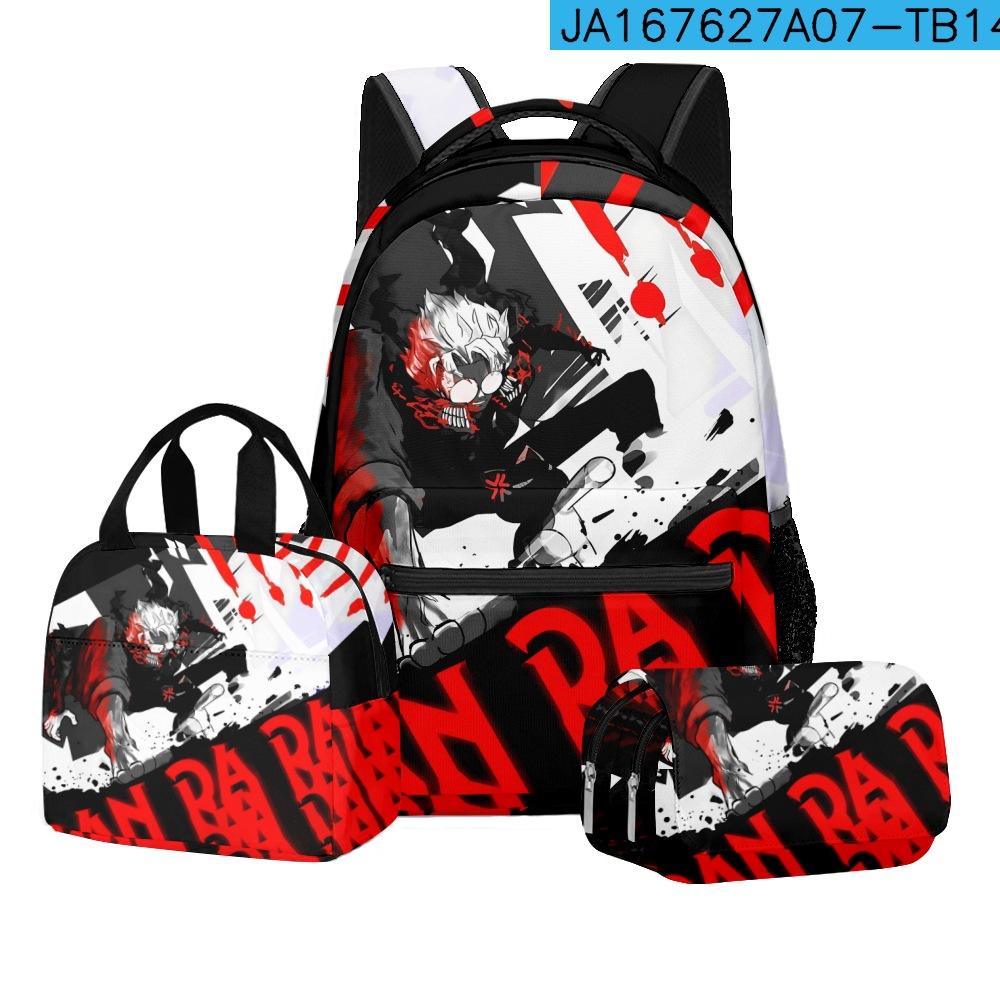 Classique Populaire Nouveauté Dessin Animé DANDADAN Impression 3D Set de 3 pièces Sacs d'École pour Étudiants Carnet de Voyage Sac à Dos Sac à Lunch Trousse à Crayons