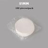 100 Pcs Unbleached Puck Screen Portafilter Paper Barista Maker Coffee Paper Filter 51/53/58mm for Espresso Machine