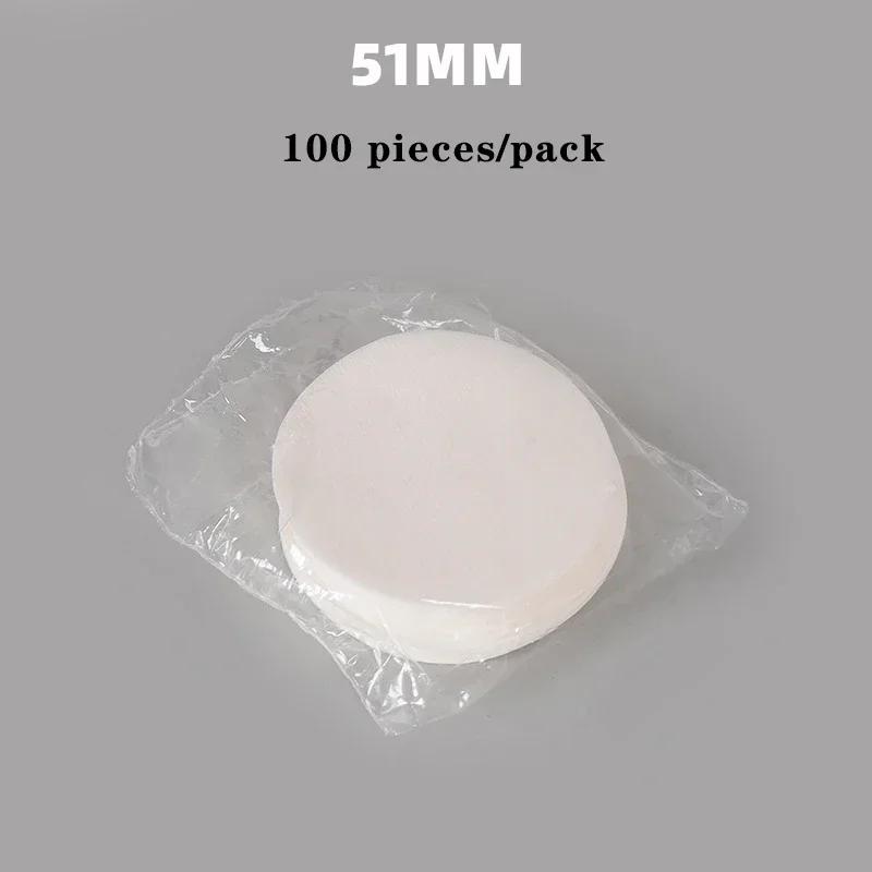 

100 Pcs Unbleached Puck Screen Portafilter Paper Barista Maker Coffee Paper Filter 51/53/58mm for Espresso Machine