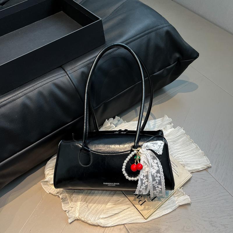 Trendy Portable Small Square Bag Women's Bag 2025 Summer New Light Luxury Shoulder Bag Commuter Armpit Bag