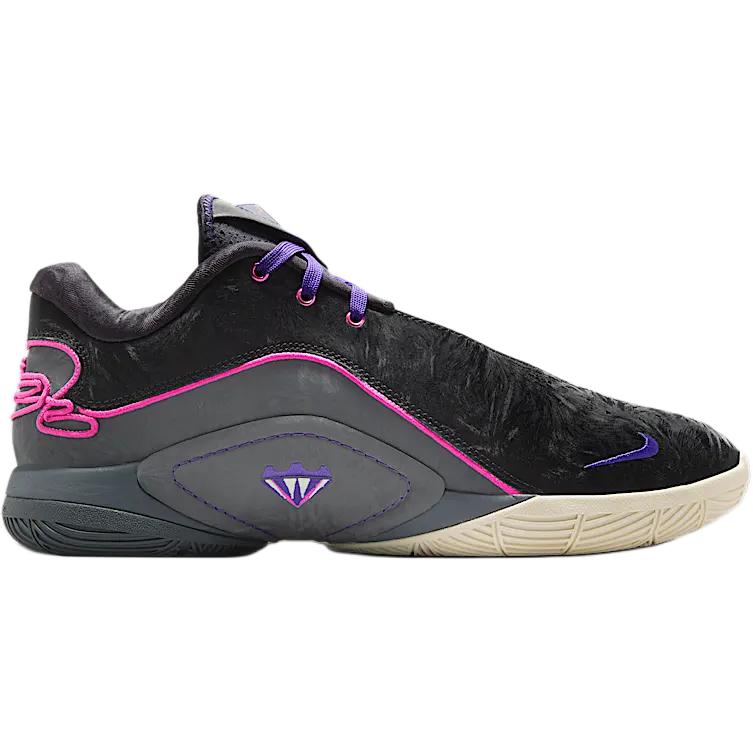 Nike LeBron 22 GS Blacklight Kids Sneakers Laser-Fuchsia Dark-Grey Field-Purple FV5636-001