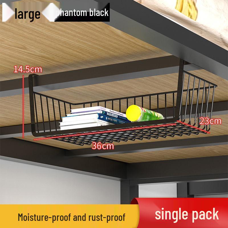 Kitchen Storage Hanging Basket - No Installation Needed, Layered Seasoning & Dormitory Organizer