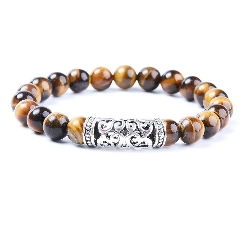 Exclusive Yellow Tiger Eye Lion Head Bracelet