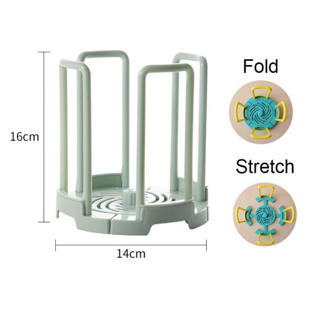 Organizer Desktop Kitchen Holder Bowl Retractable Portable Plate Storage Tool Bowl Holder Plastic Cabinet Dishes Storage Rack
