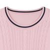 Lap Color Block Short Sleeve Knit As1kh266