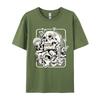 Skull Morel Mushrooms Mycologist Goth Mushroom Art T Shirts Men Normal Clothes T-Shirt Round Neck Pure Cotton