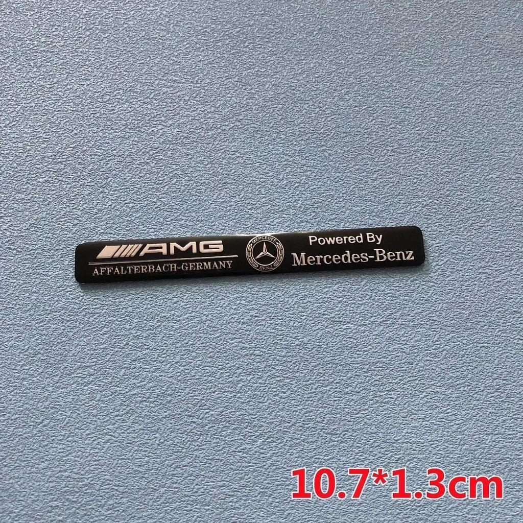 CRI11Pcs Car Badge Aluminum Sticker Accessories For Mercedes Benz AMG Brabus Maybach Smart W204 GLC CLA GLK W205 W203 W206 W108 W124