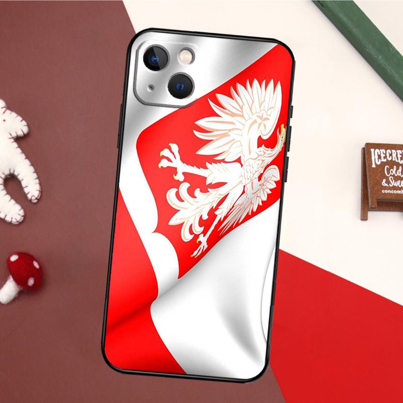 Poland Polish Flag Phone Case For iPhone 16 15 14 11 12 Mini 13 Pro Max X XR XS Max Plus Soft Cover Shell