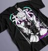 Anime LUCY Cyberpunk Black T Shirt Size S 4XL