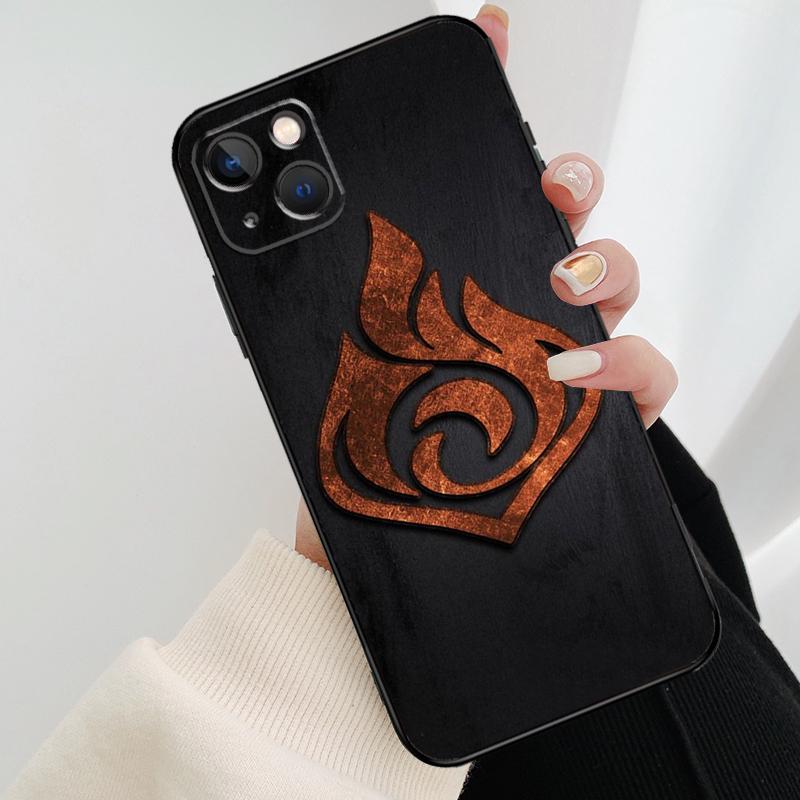 Genshin Impact Elements Phone Case For iPhone 17 Pro Max 16 15 14 11 12 13 Pro Max Mini 15 16 Plus 16e 17 Air Cover