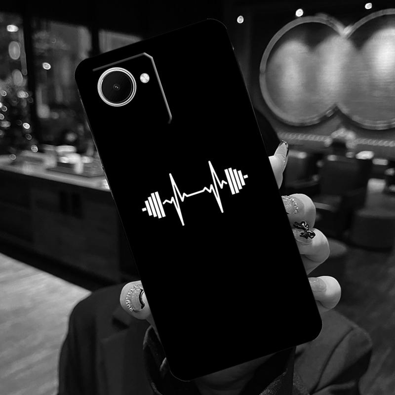 Bodybuilding Gym Fitness Case For Realme 13 Pro Plus 12 11 14 15 GT6 GT7 Pro C15 C35 C53 C55 C61 C63 C65 C67 C71 C75