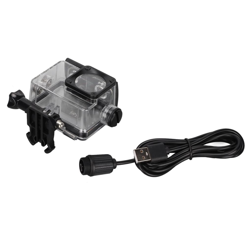 Action Camera Protective Housing Shell Rechargeable Waterproof Sports Camera Case for C Type Dual Sc