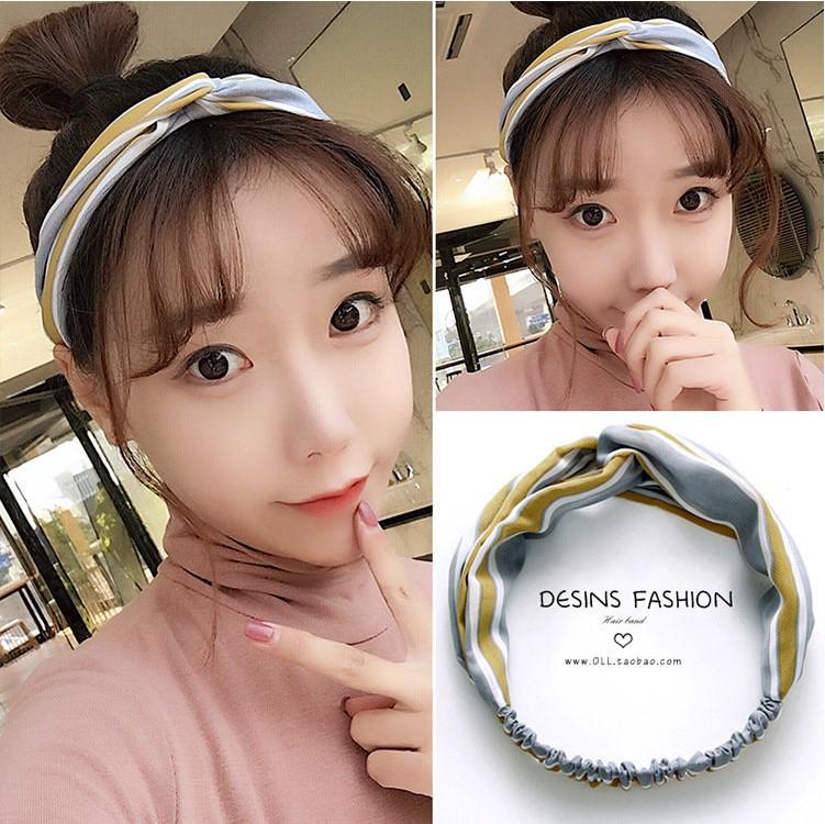 Korean Spring-Summer Elastic Chiffon Silk Headband for Women – Hair Accessories, Sports & Face Washing