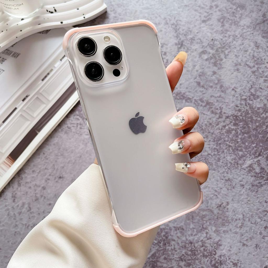 Applicable To Apple 16 Mobile Phone Case Contrasting Color Two-in-one IPhone 15 Skin Feeling Without Border 14promax Summer Heat Dissipation