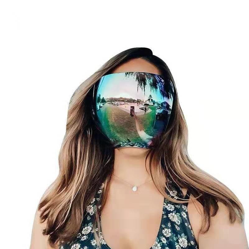 Face Shield Hd Transparent Anti-fog Anti-splash Protection Mask Space Multi-color Coating Goggles
