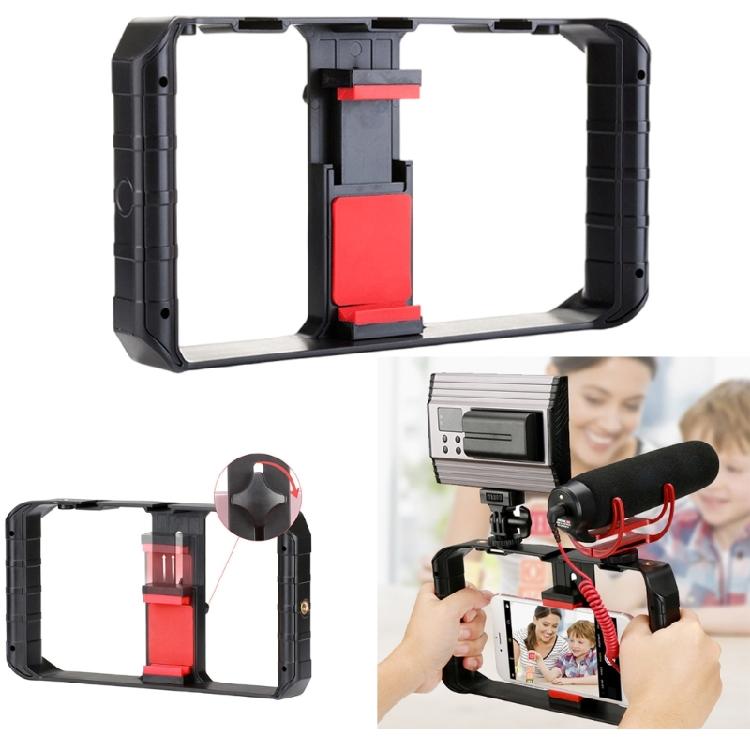 Handheld Video Rig with Two Handles for Stable Shootings for Bloggers and Streamers In Any Setting