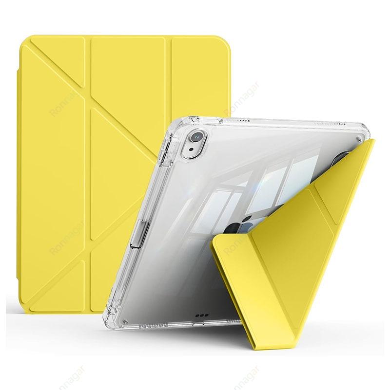 Y-Faltcase für iPad Air11 13 Zoll M3 M2 / Pro11 13'' M5 M4 A16 11. Air 4 5 10. Generation 9. Generation 10.2 10.5 10.9 Klare Rückseite