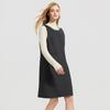 Shetu Minimalistisches zweiseitiges ärmelloses Woll-Minikleid