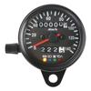 Mit LED-Signallicht Universal-Kilometerzähleranzeige für Cafe Racer Motorrad-Hintergrundbeleuchtungsanzeige Motorrad-Tachometer 12V