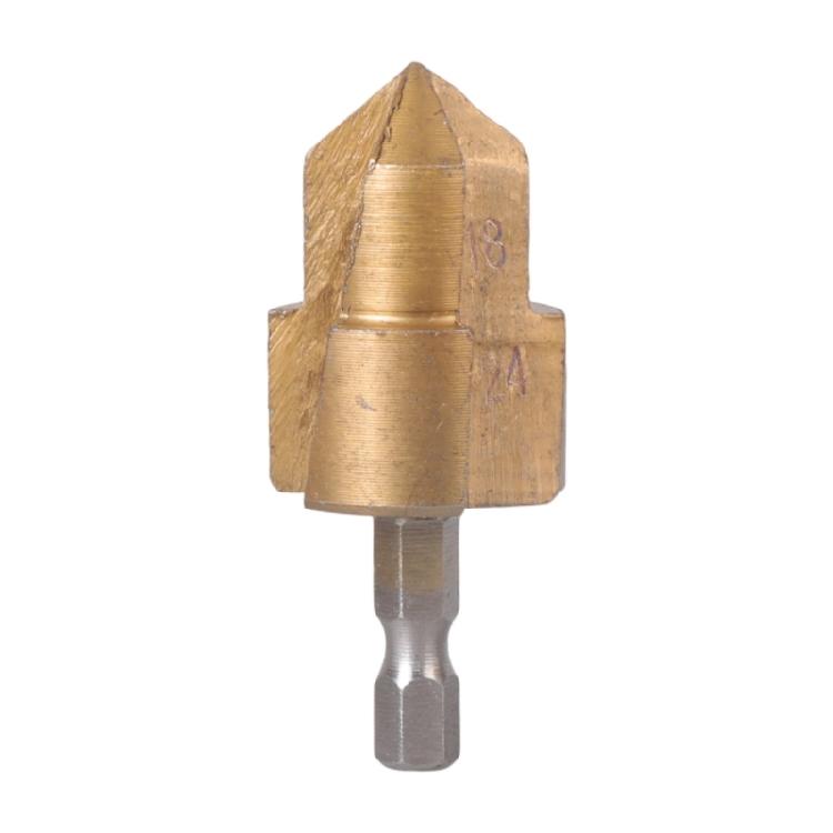 Water Pipe Expansion Drill Bits 6.35mm Hexagonal Shank Step Drill Bit Punching Tool For Plumber Repair Power Tool