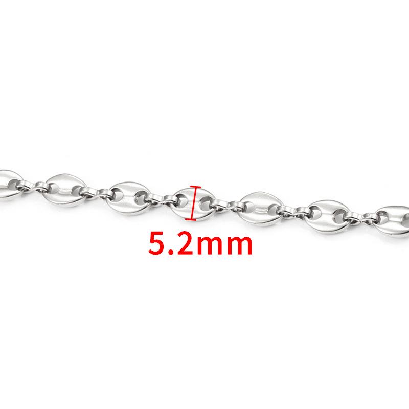 Stainless Steel Gold Chain for DIY Jewelry: Necklace & Bracelet Fashion Accessory