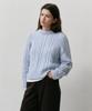 OSTKAKA Mohair Cable Pullover Sky Blue
