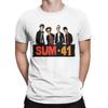 Novelty Band Sum 41 T-Shirt for Men Crew Neck Pure Cotton T Shirts SUM41 Punk Short Sleeve Tees Graphic Printed Clothing